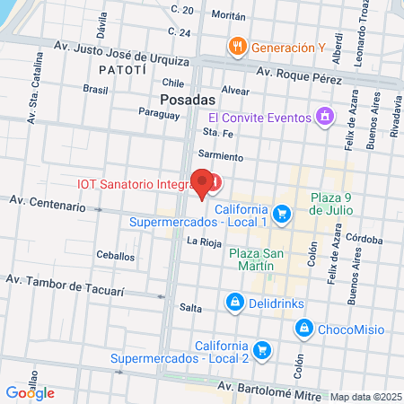 Centro Quiropráctico Posadas map
