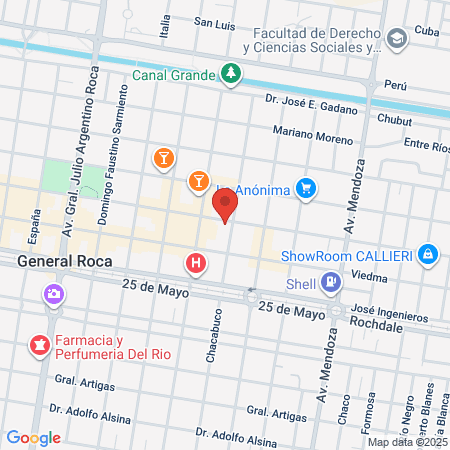 Hospital Los Menucos map