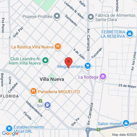 C A P S Benjamín Sanchez Villa María map