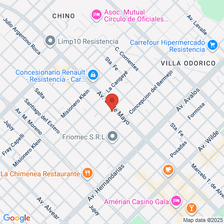 Sede De Regional map