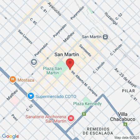 Estilista Unisex Shaky map