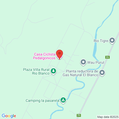 Cabañas Puelo Ranch map