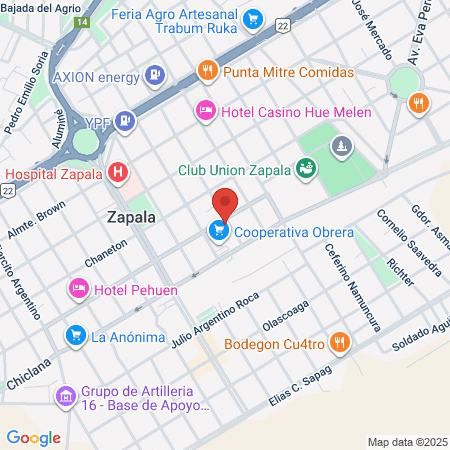 Veterinaria Zapala map