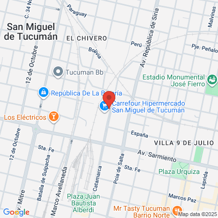 Mota Botello Y 9 De Julio map