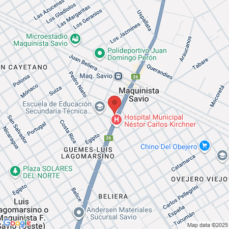 Dra Nelba Pellegrini map