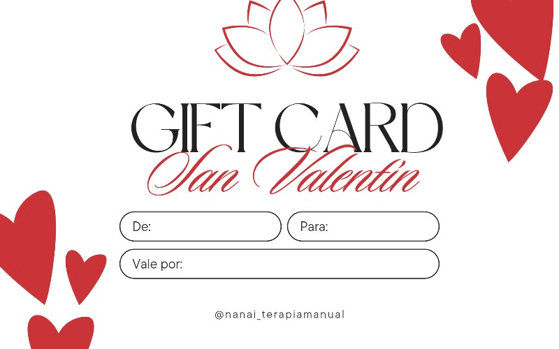 Gift card de San Valentin