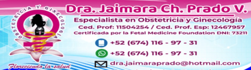 Consulta Ginecología y Obstetricia Dra. Jaimara Ch. Prado V. banner