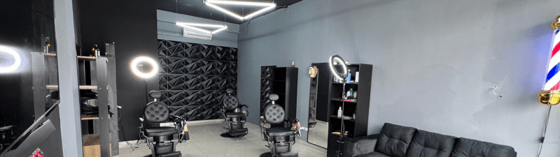 Black-jos barbershop banner