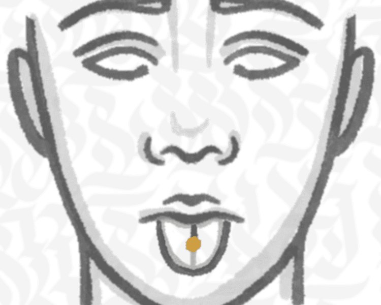 Perforación de Lengua (Vertical)