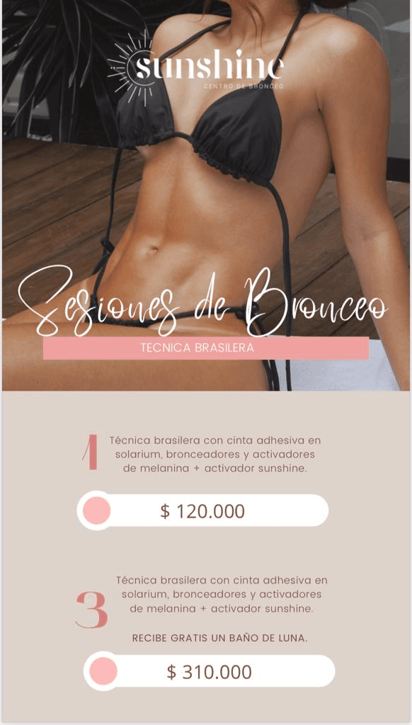 Sesión de Bronceo 