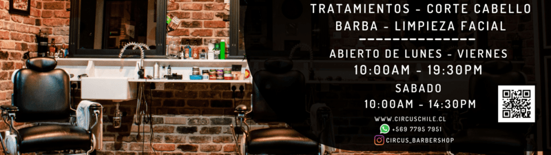 CIRCUS BARBER SHOP PUEBLO DEL INGLES banner