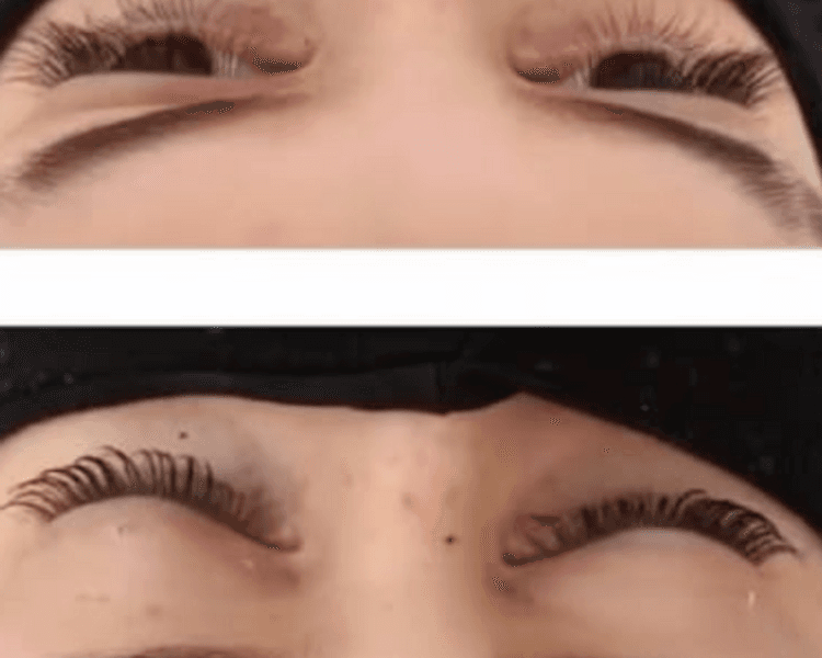 Lifting  de pestañas mas hidratación