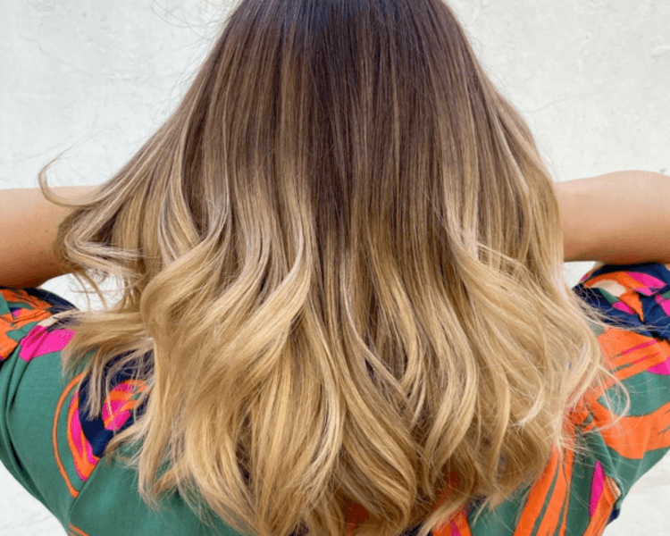 Balayage con decoloración 