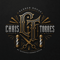CHRIS TORRES BY MAD DOGS BARBER logo