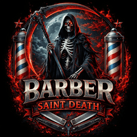 BARBER SAINT DEATH logo