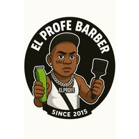 El profe barber  logo
