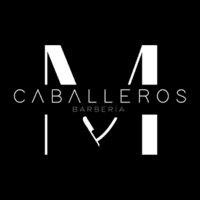 M Caballeros Barberia  logo