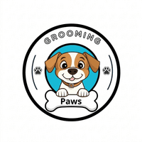 PAWS GROOMING & VET logo