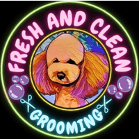 fresh and clean grooming  logo