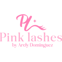 Pink lashes by Arely Domínguez logo