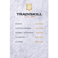 Tradiskill barbershop  logo
