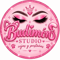 Salón de Cejas y Pestañas de Budimon Studio By anto logo