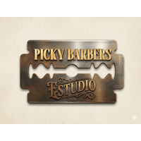 PICKY BARBERS  logo