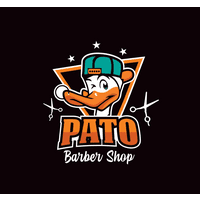 Pato barber shop logo