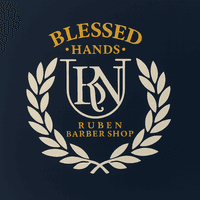 BLESSED HANDS RUBEN BARBER SHOP logo