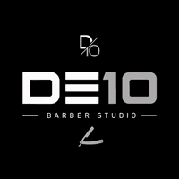 DE10 BARBER STUDIO logo