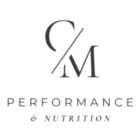 CM PERFORMANCE AND NUTRITION logo