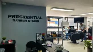 PRESIDENTIAL BARBER STUDIO interior