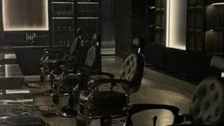 The One Barber Club Parque Arauco interior