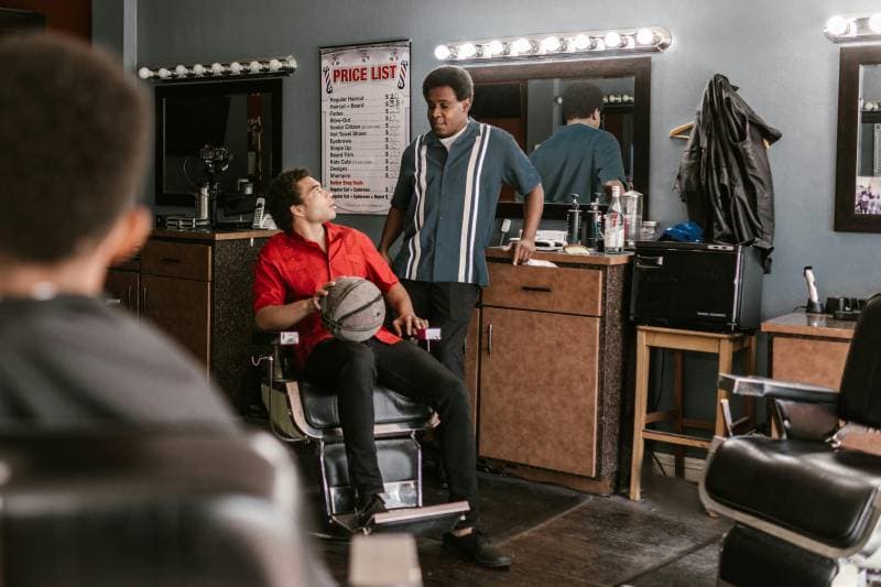 Cracks Barber Shop interior