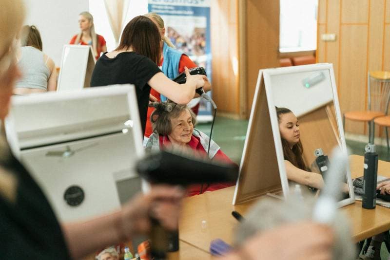 Peluquería para hombres interior