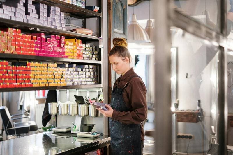 Nails Palace and barber interior