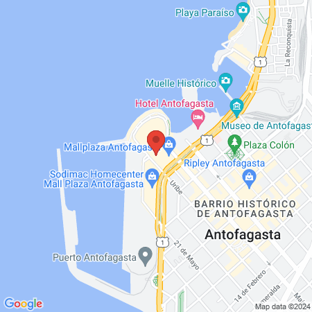 Clínica Belenus | Antofagasta | Depilación Láser map