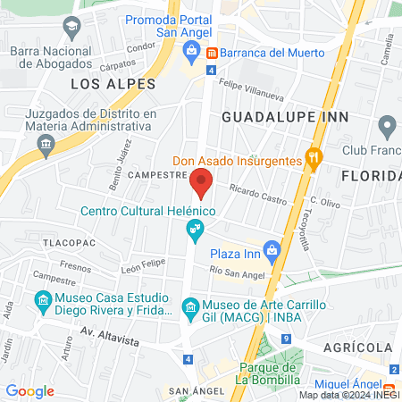 Los de Arriba Hair Studio map