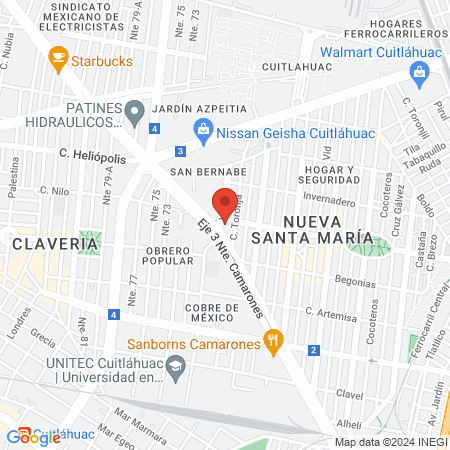 Spacio Gabriela Luna map