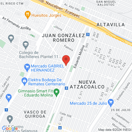 DENTISTA Doc. Bernardo Cruz Lazcano map