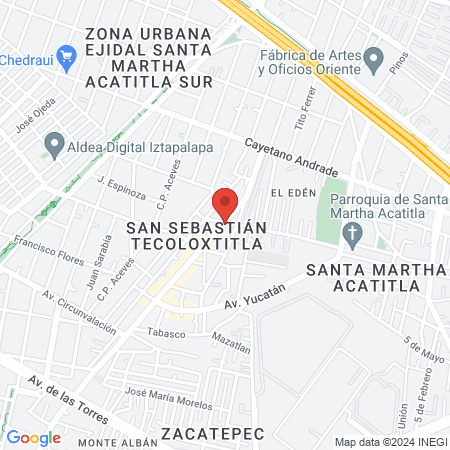 Dra Sofia Olivares Sanchez map