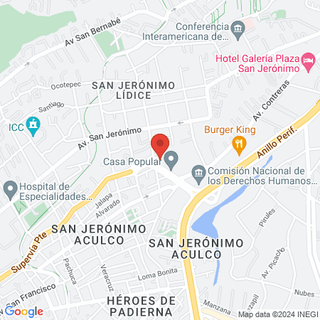 Dra. Andrea Rico map