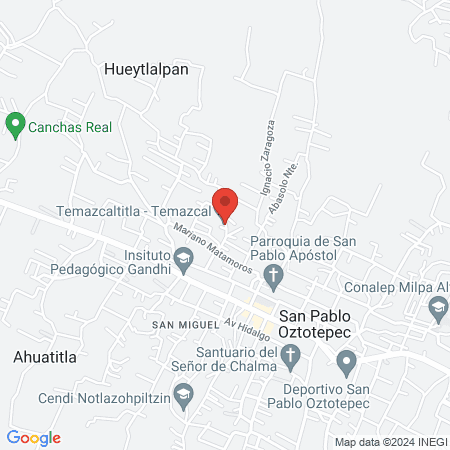 Temazcaltitla - Temazcal map