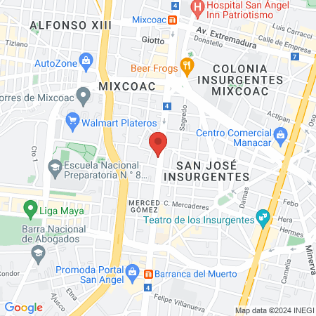 Dentista Dr. Salvador Cervantes Cirujano map