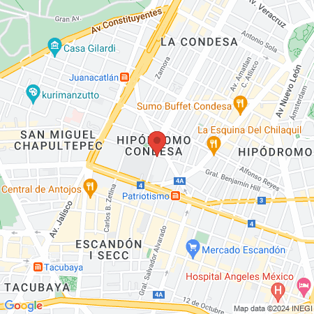 D'Mark Salon & Spa Nails Condesa map