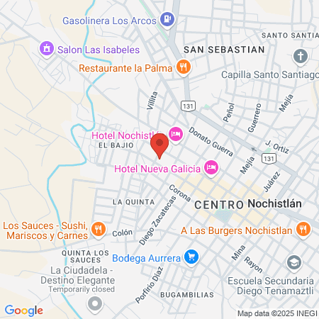 Hospital Comunitario Nochistlán map