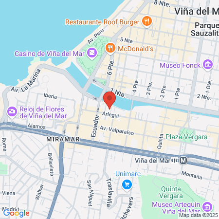 Clinica Ciudad del Mar Casa Comercial map