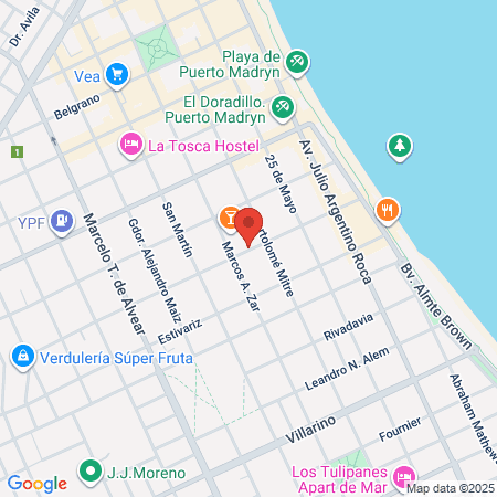 Hotel Australis Yene Hue map