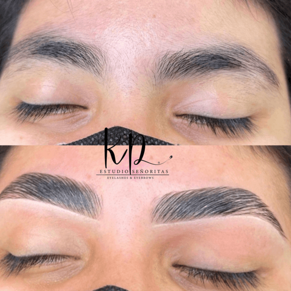 👑💖 Laminación de cejas con tinte