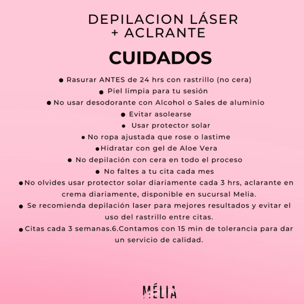 Aclarado Cuello con laser